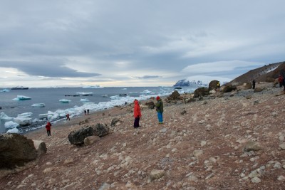 Zum ersten Mal auf dem Kontinent Antarktis