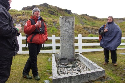 Das Grab von Ernest Shackleton