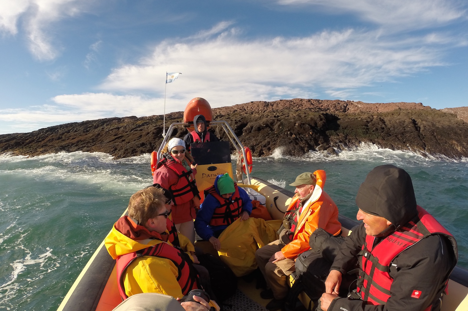 Unsere Gruppe auf dem «Expeditionsboot»