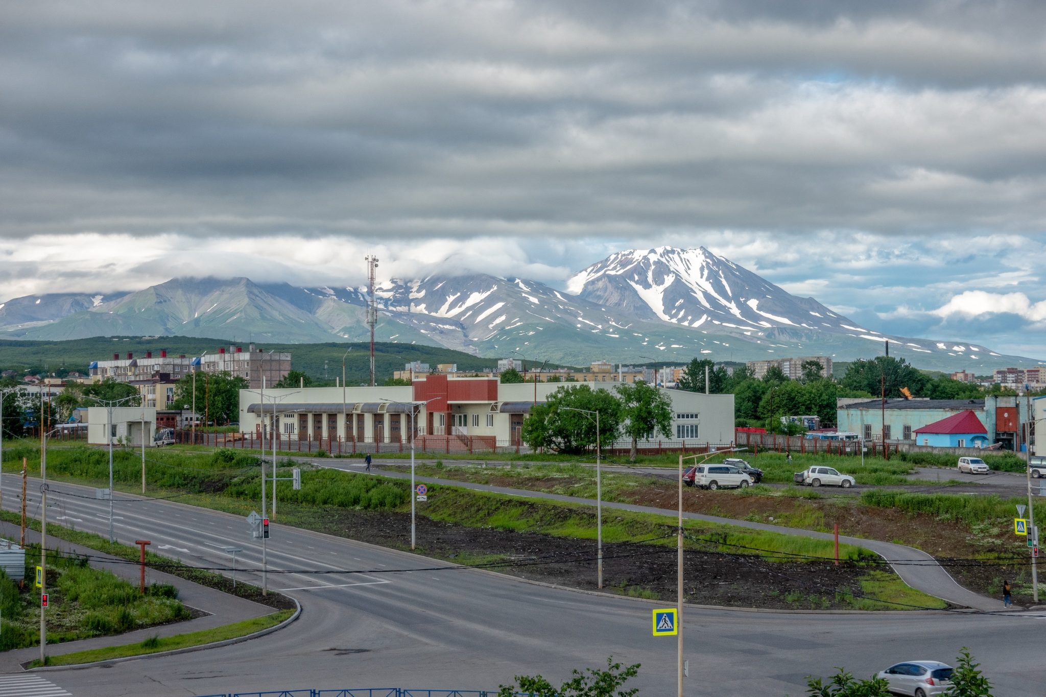 Aussicht vom Hotel in Petropawlowsk