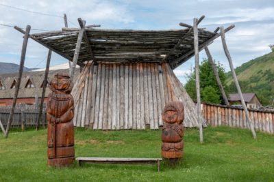 Wohnhaus der Korjaken (Ureinwohner Kamtschatkas)