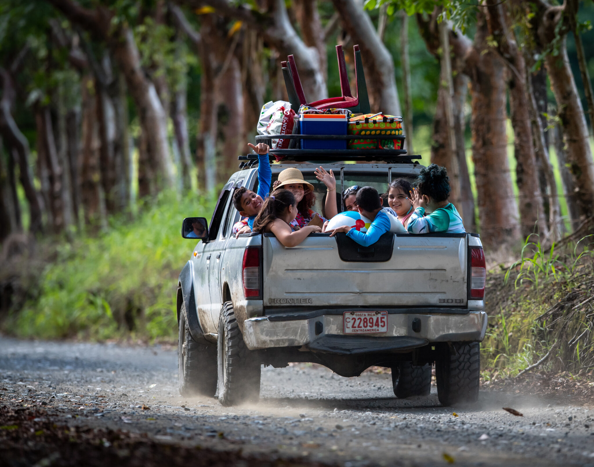 Familycar on the road