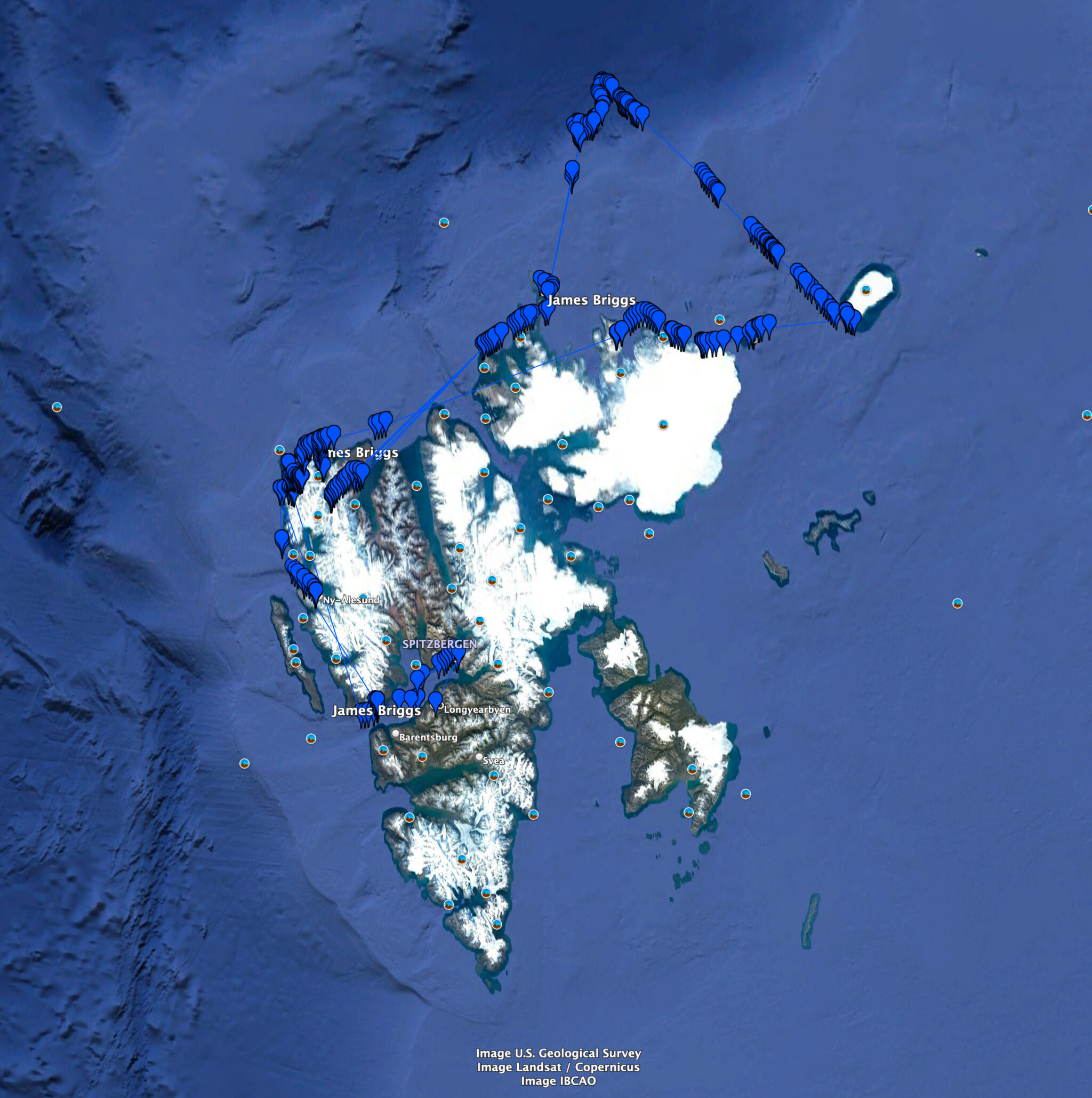 GPS-Track unserer zehntägigen Tour