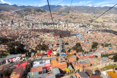 La Paz · Gondelbahn über den Dächern der Millionenstadt